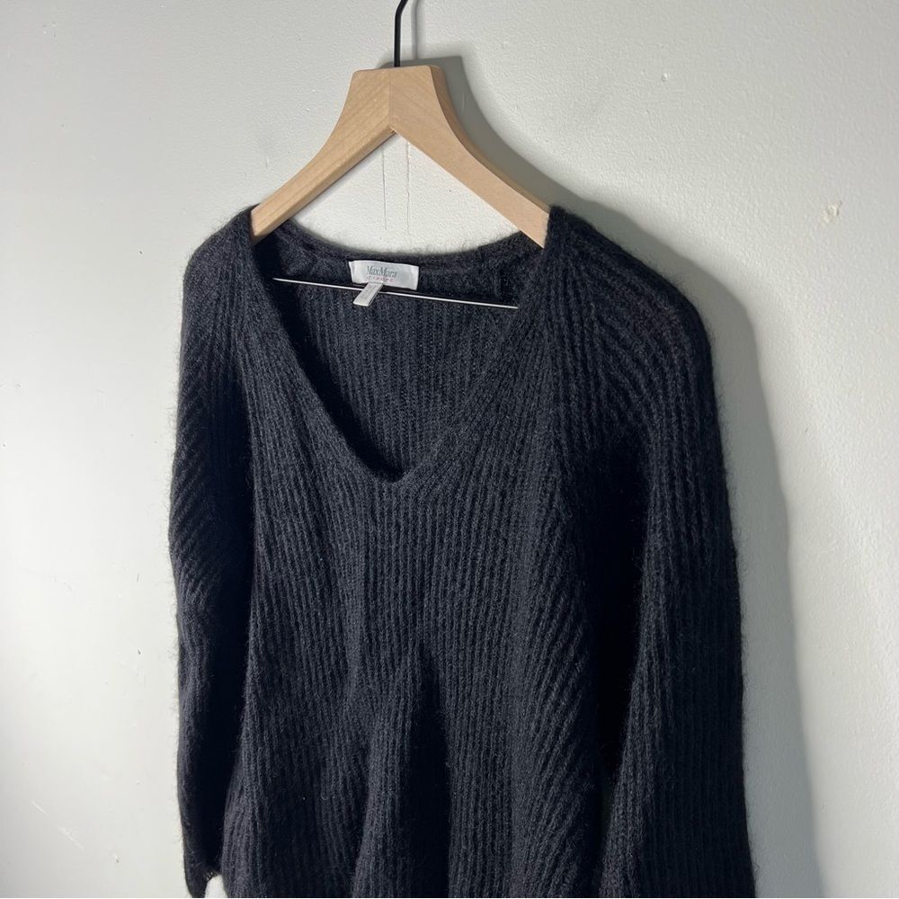 MaxMara Leisure - Maglia Sweater - Jersey V-Neck Sweater Mohair Alpaca blend